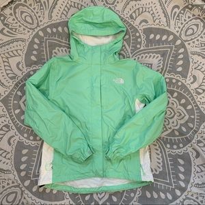 North Face mint green hyvent windbreaker